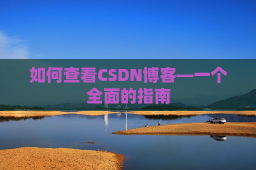 如何查看CSDN博客—一个全面的指南
